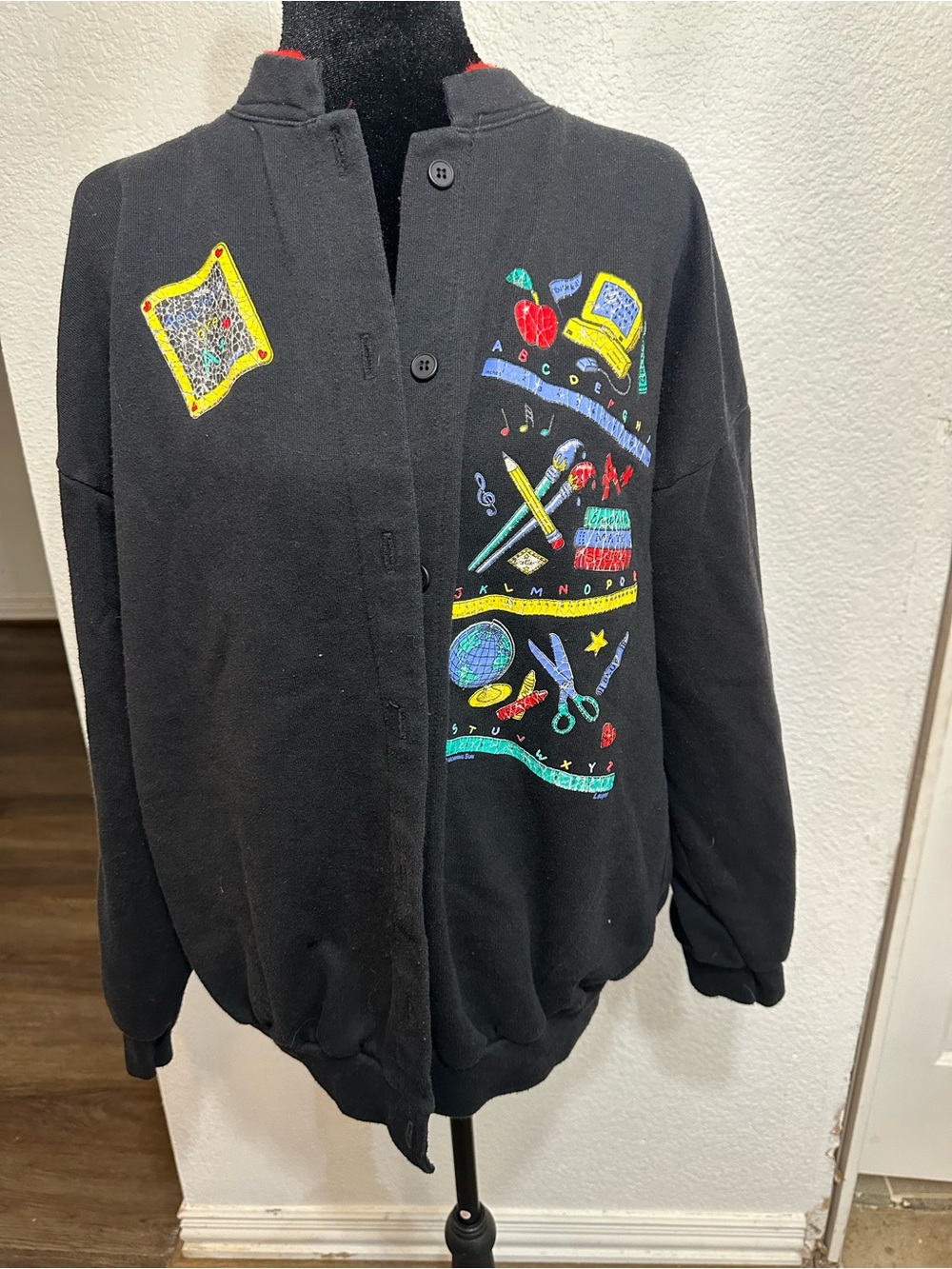 Vintage 90”s school instructor faded cardigan
